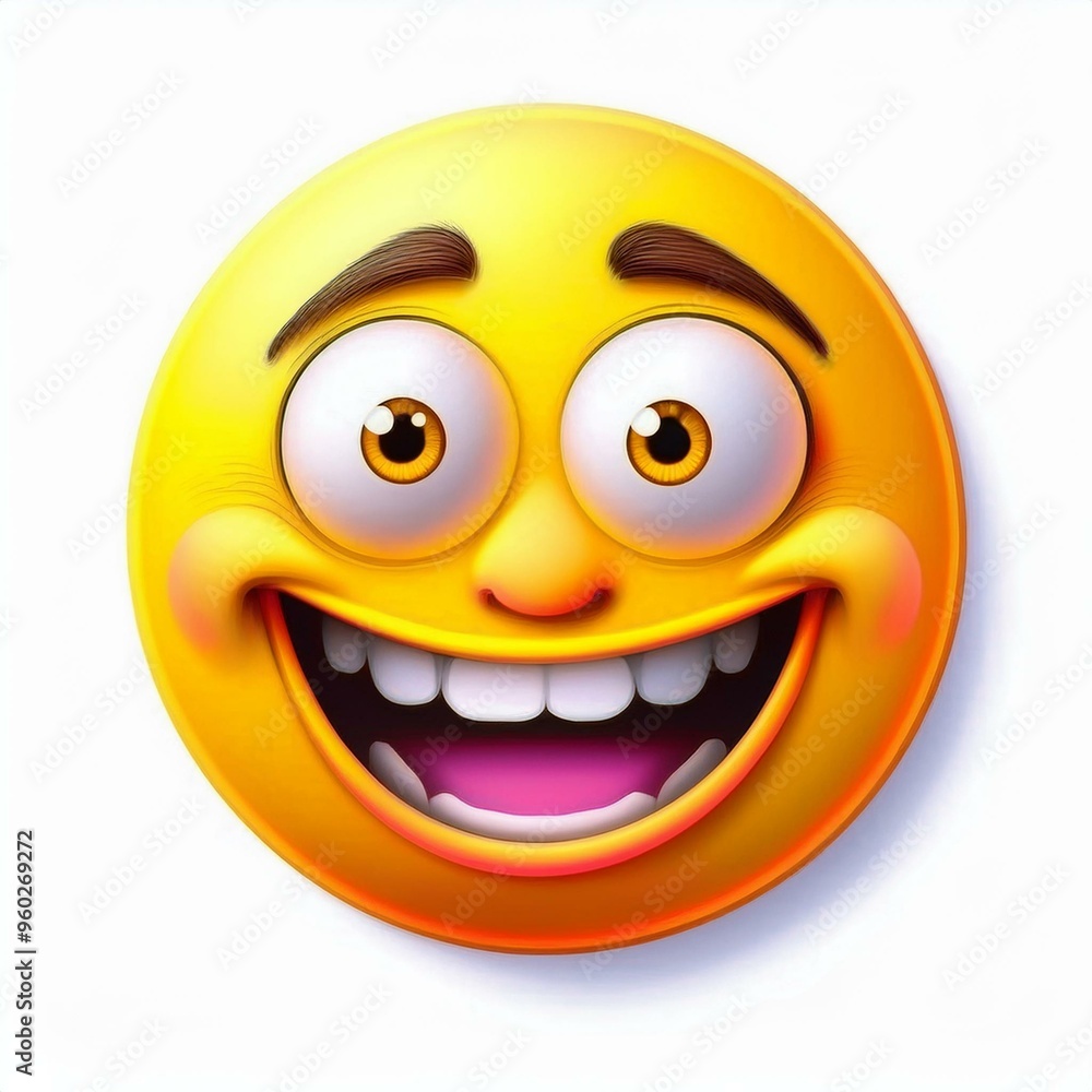 Fototapeta premium 3d face Emoji 