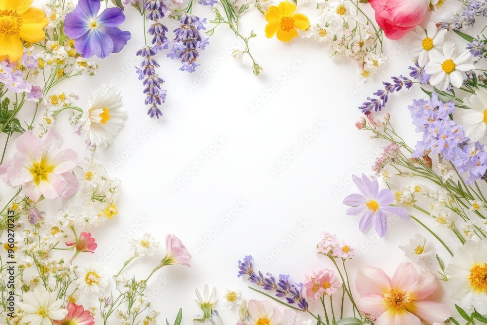 Fototapeta premium delicate watercolor painting of a variety of popular 