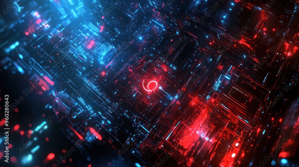 Fototapeta premium Abstract technology or medical background with patterns