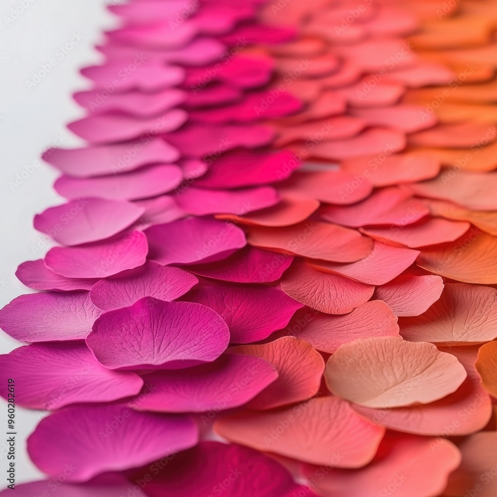 Vibrant blend of rose petals in shades of pink and orange, perfect for romantic themes and floral arrangements. Vibrant blend of rose petals in shades of pink and orange, perfect for romantic themes and floral arrangements.