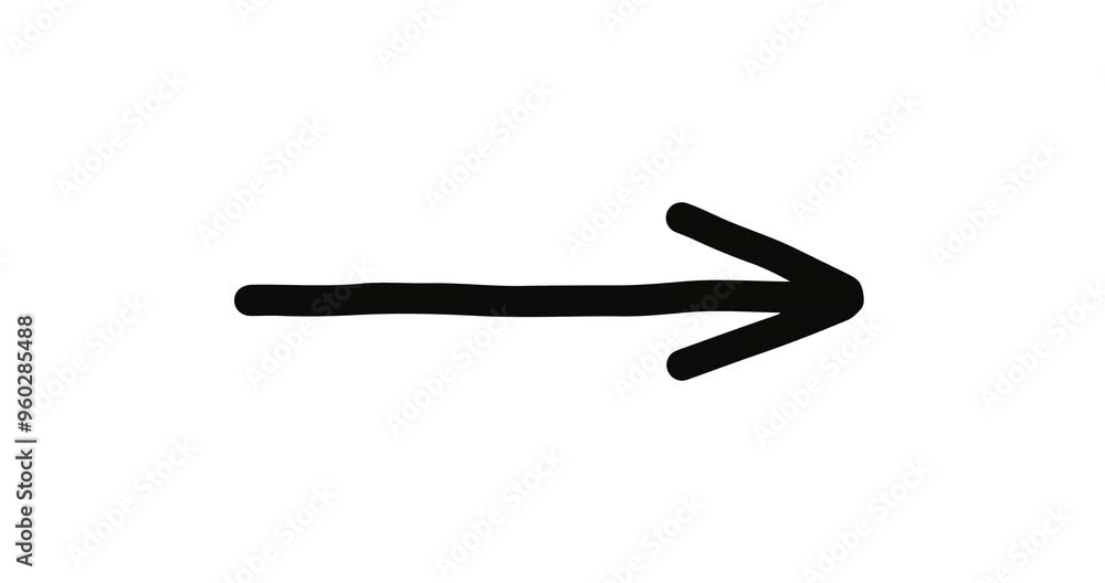 Arrow pointing graphic line hand drawn doodle animated on white background. Abstract sketch arrow point. Decorative accent. Video 4K motion loop animation Arrow pointing graphic line hand drawn doodle animated on white background. Abstract sketch arrow point. Decorative accent. Video 4K motion loop animation