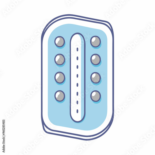 Birth control pills pack on a isolated white background (19)