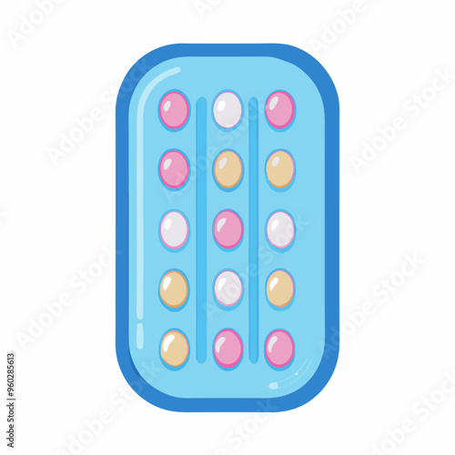 Birth control pills pack on a isolated white background (3)