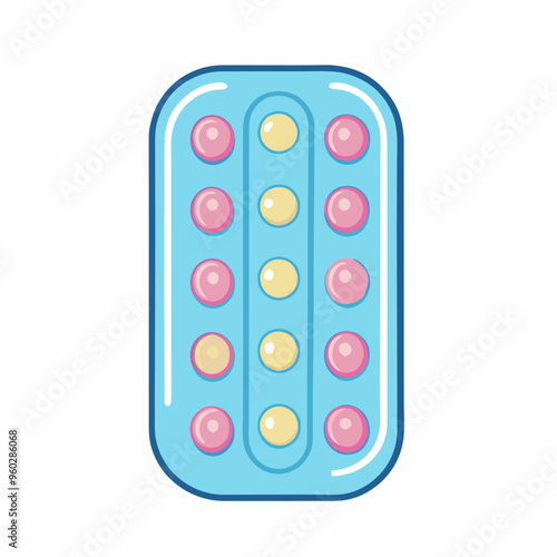 Birth control pills pack on a isolated white background (11)