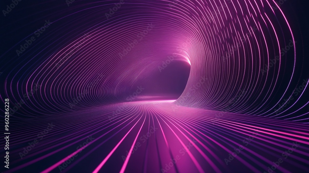 A dynamic tunnel of light showcasing vibrant pink hues, perfect for futuristic or abstract themes in digital art. A dynamic tunnel of light showcasing vibrant pink hues, perfect for futuristic or abstract themes in digital art.