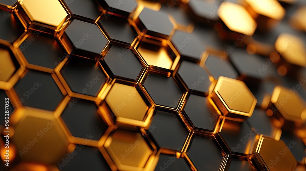A close-up of a honeycomb pattern. It is ideal for backgrounds, technology concepts, or presentations. A close-up of a honeycomb pattern. It is ideal for backgrounds, technology concepts, or presentations.