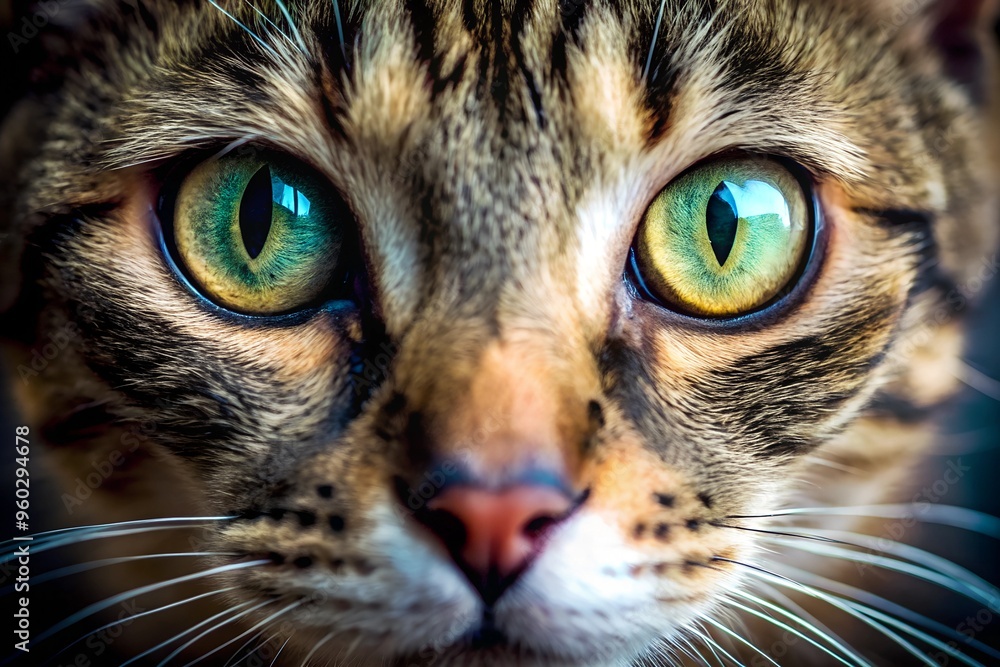 Close up big cat eyes Close up big cat eyes