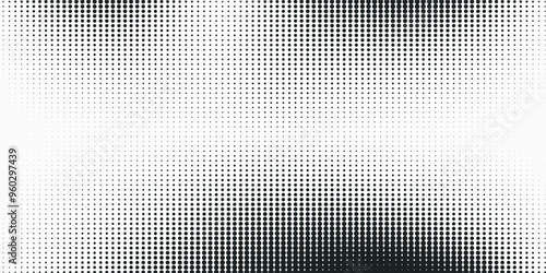 Background with monochrome dot texture. Polka dot pattern template. Background with black dots - stock vector dots basic background dots