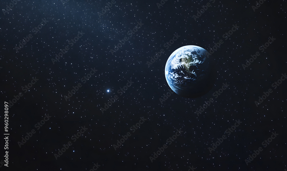 Obraz premium graphics of space, planets, and astronauts on a white background.