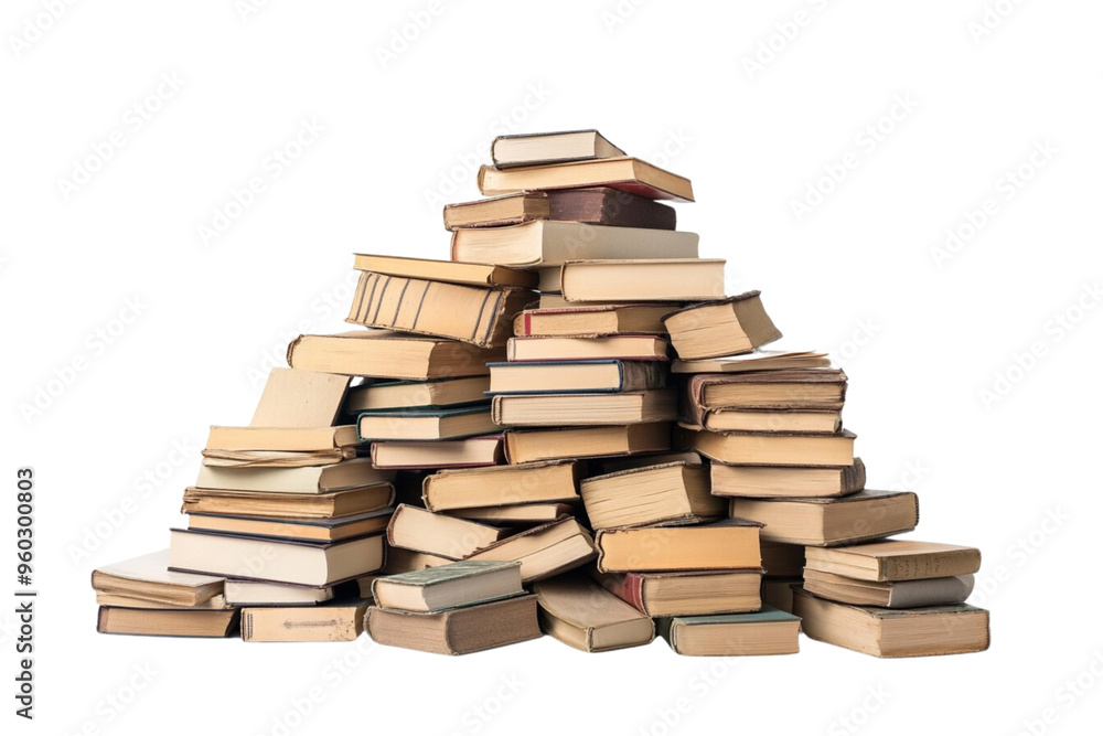 Pile of books isolated on a white background Pile of books isolated on a white background