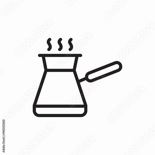 coffee pot cup icon sign