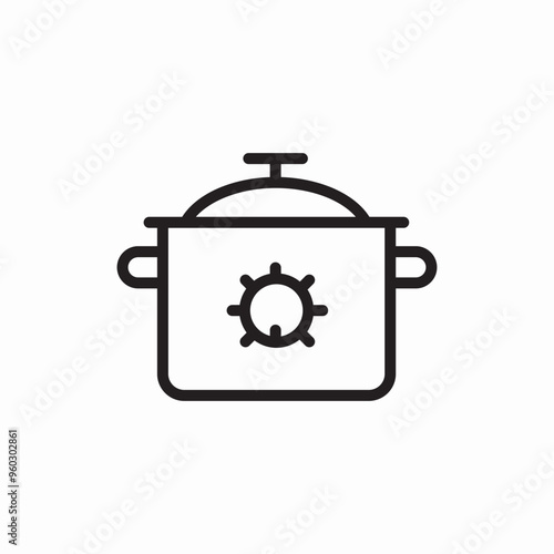 multicooker household kitchen cook icon