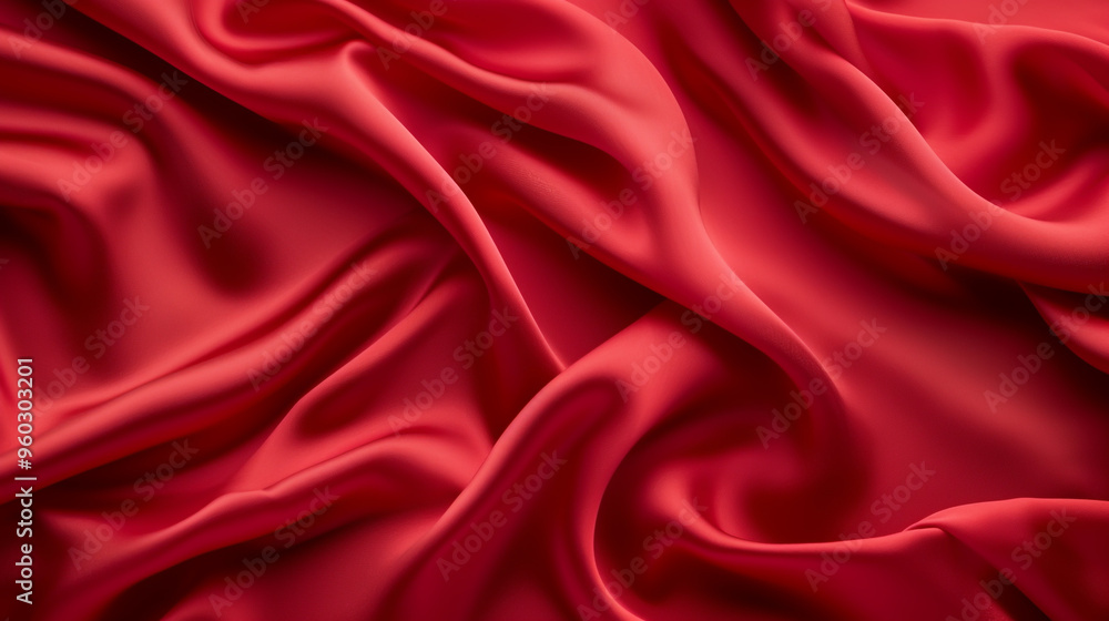 Red silk fabric Red silk fabric