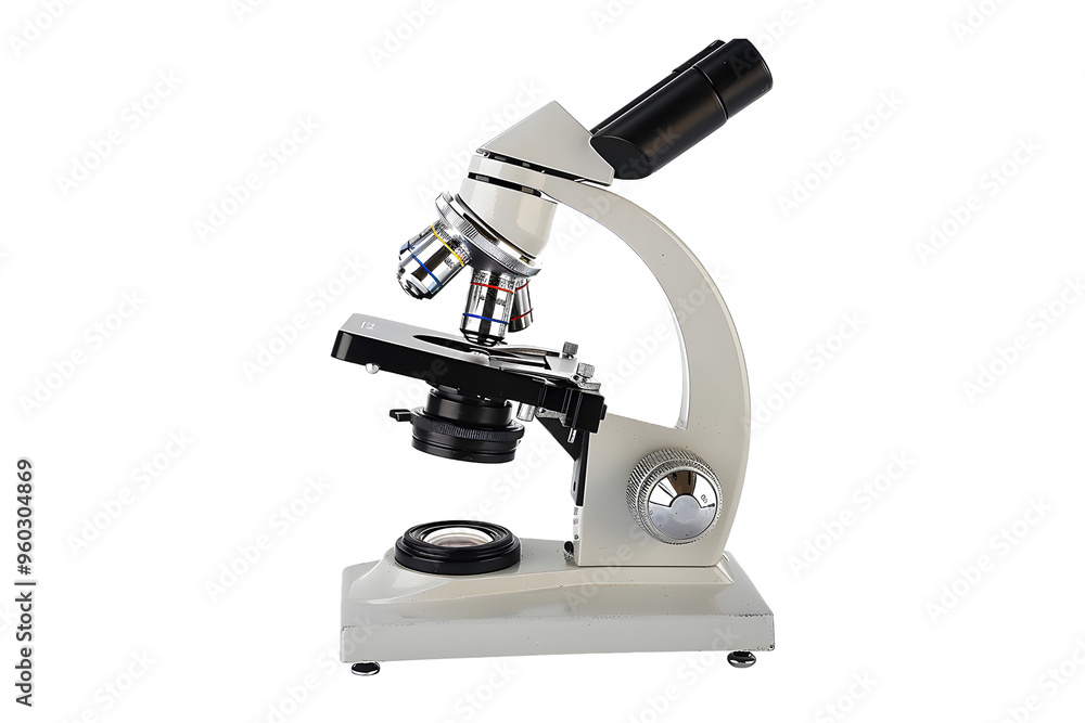 microscope, isolated on white or transparent background, PNG microscope, isolated on white or transparent background, PNG