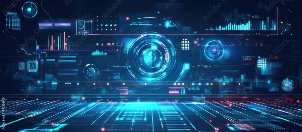 Obraz premium Abstract Digital Interface