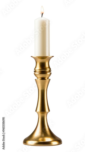 PNG Taper candle holder spirituality celebration candlestick.