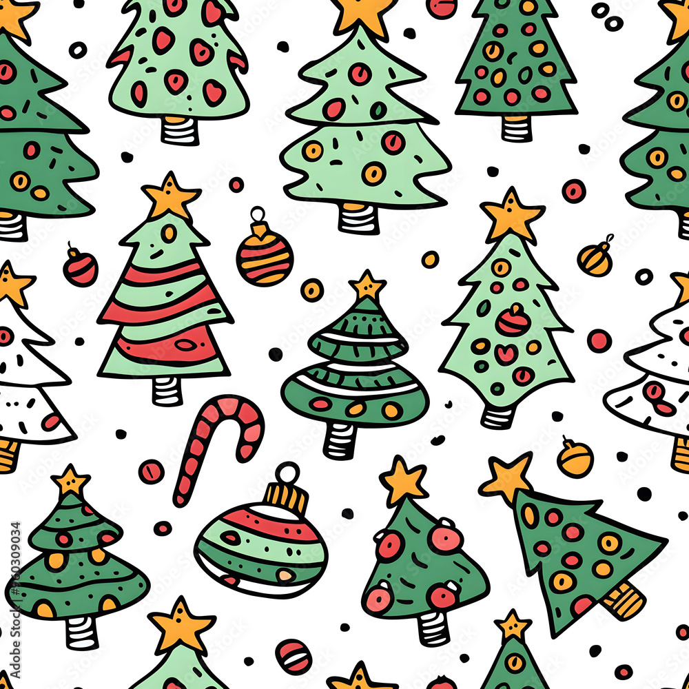 New Year and Christmas 2d cartoon or graphic advertising background, Seamless pattern New Year and Christmas 2d cartoon or graphic advertising background, Seamless pattern