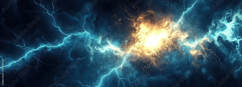 A vibrant explosion of color showcasing cosmic energy and electric currents in a dramatic nebula backdrop A vibrant explosion of color showcasing cosmic energy and electric currents in a dramatic nebula backdrop