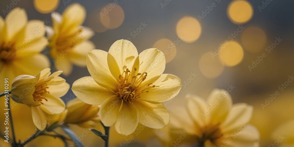 A close up of yellow petals with a yellow background. A close up of yellow petals with a yellow background.