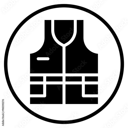 vest glyph icon