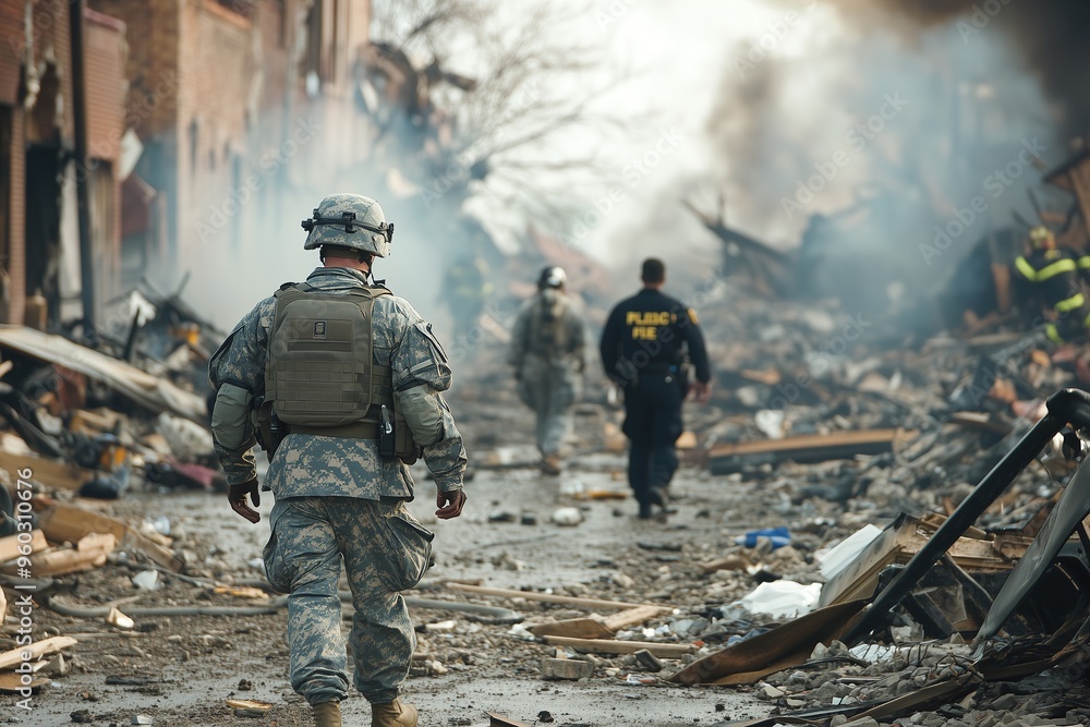 Heroes unite in disaster recovery efforts amid destruction Heroes unite in disaster recovery efforts amid destruction