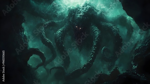 Unfathomable Abyssal Horror Looming Eldritch Entities from the Cosmic Depths
