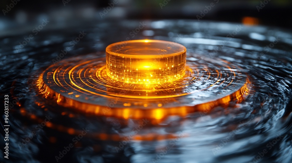 Highresolution image of a piezoelectric sensor generating electricity from ambient vibrations Highresolution image of a piezoelectric sensor generating electricity from ambient vibrations