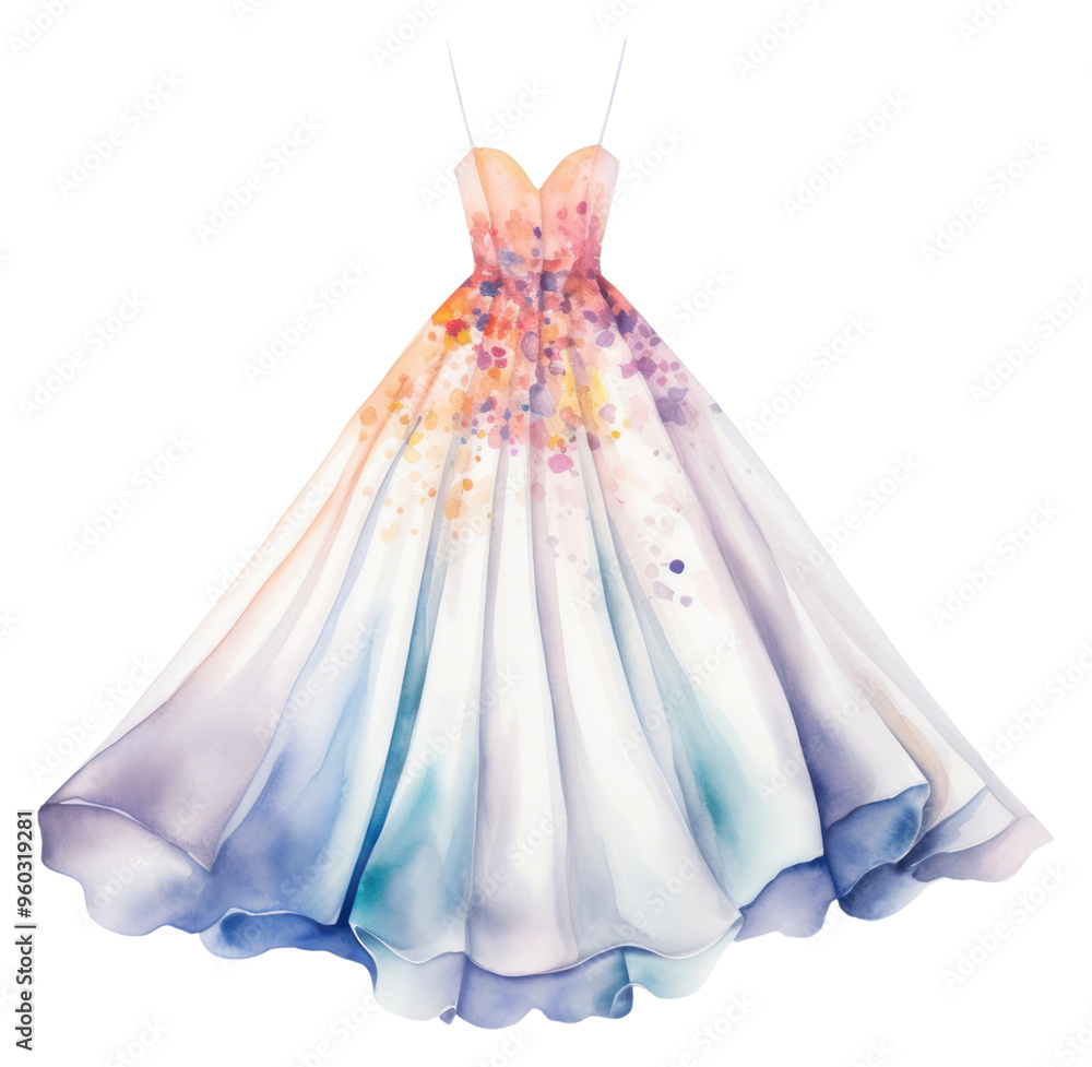 PNG Fashion wedding dress gown.