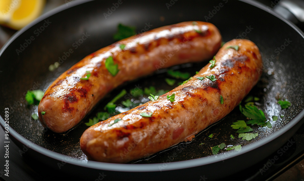 grilled sausages on grill grilled sausages on grill
