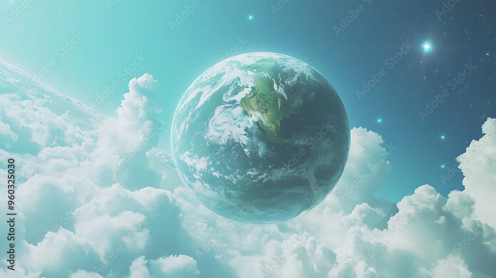 Obraz premium Preserve the world, love life, love the world.