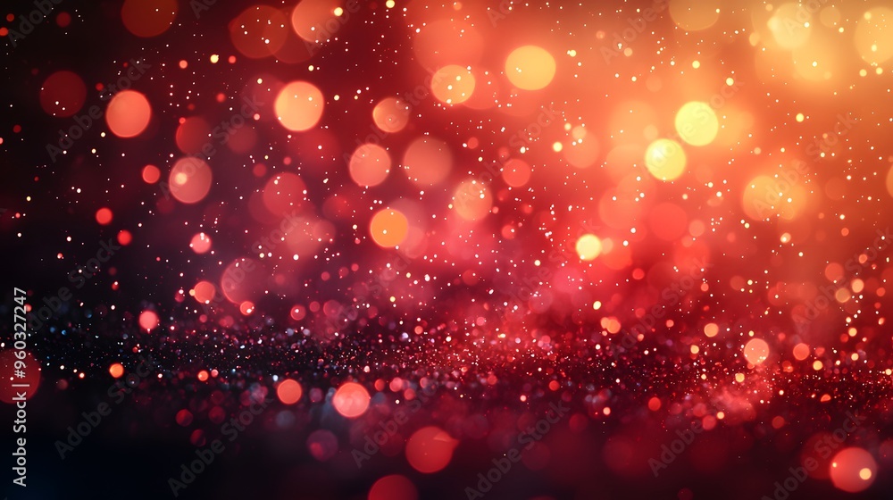 Red and Gold Bokeh Background. Red and Gold Bokeh Background.