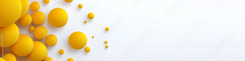 Yellow Circles Abstract Background, LinkedIn cover, copy space, AI Generated Yellow Circles Abstract Background, LinkedIn cover, copy space, AI Generated