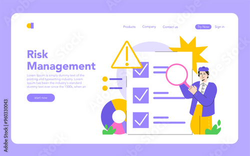 Business Operations. Flat Vector Illustration