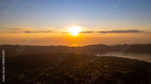 Wallpaper Mural Stunning sunrise as seen from the famous volcano, Batur Mountain in Bali, Indonesia Torontodigital.ca