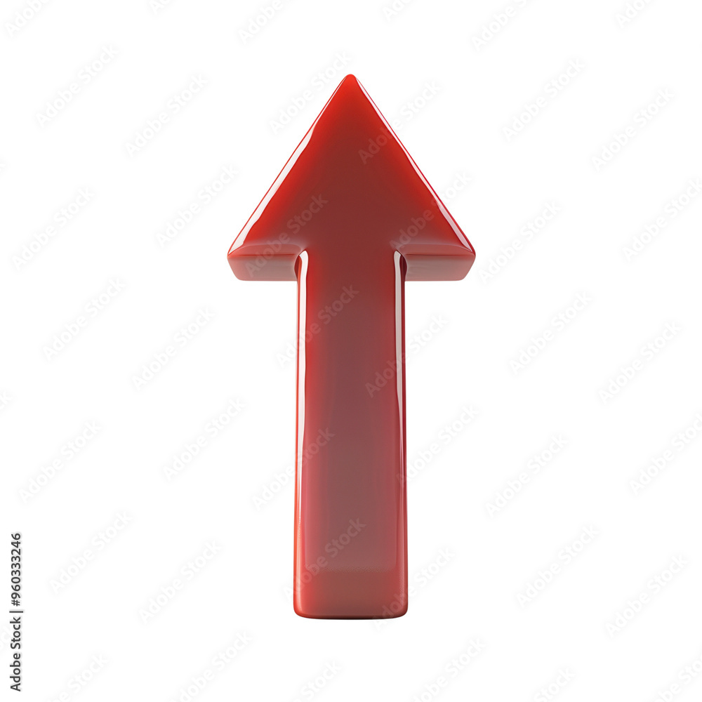 A vibrant red arrow icon pointing upward, symbolizing progress, direction, and increase. Perfect for various design projects. A vibrant red arrow icon pointing upward, symbolizing progress, direction, and increase. Perfect for various design projects.