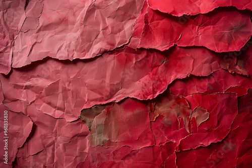 Wallpaper Mural Sheet of red paper with folds. Torontodigital.ca