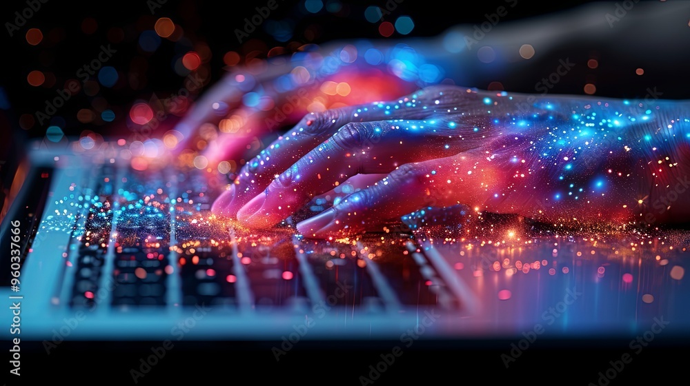 close up on man hand using tab pad on laptop to working about futuristic of social media marketing icon for internet network technology and business concept close up on man hand using tab pad on laptop to working about futuristic of social media marketing icon for internet network technology and business concept