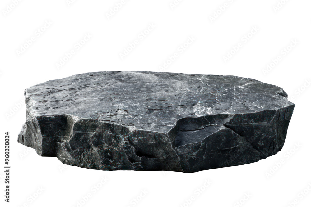 Dark Rocky Round Podium for Product Promotion Isolated on Transparent Background Dark Rocky Round Podium for Product Promotion Isolated on Transparent Background
