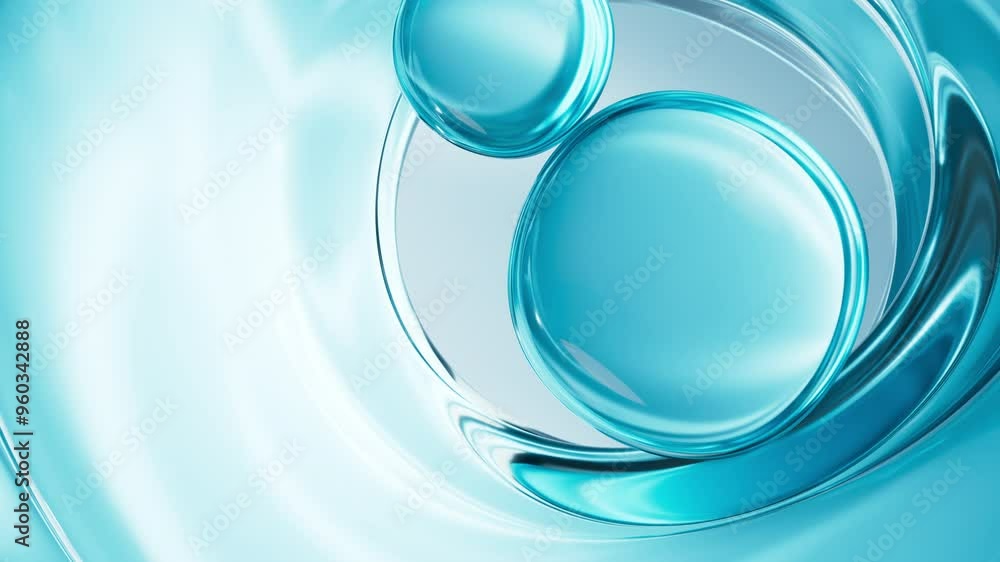 Abstract transparent glass spheres, 3d rendering. Abstract transparent glass spheres, 3d rendering.