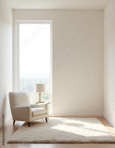 Cozy Living Room  Minimalist Decor and Natural Light