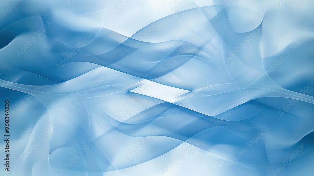 Obraz premium Abstract Blue Swirls Background