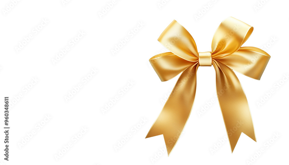 Elegant golden ribbon bow, perfect for gift wrapping, decoration, and celebrations. High-quality image ideal for festive and special occasions. Elegant golden ribbon bow, perfect for gift wrapping, decoration, and celebrations. High-quality image ideal for festive and special occasions.