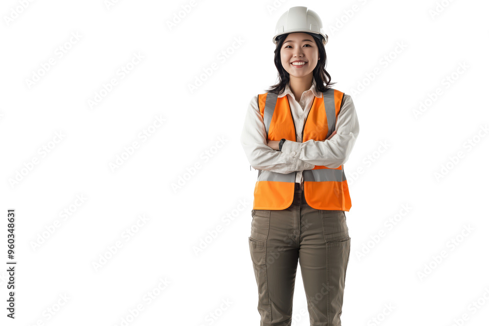 Confident Female Construction Worker Confident Female Construction Worker