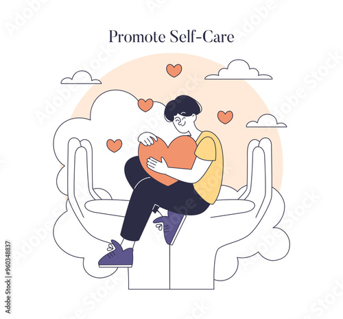 Suicide Prevention Day. Flat Vector Illustration
