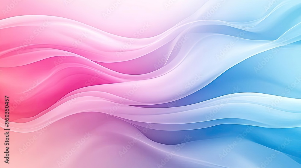 Fototapeta premium A vibrant abstract background featuring flowing gradients of pink and blue hues, evoking a sense of calm and creativity.