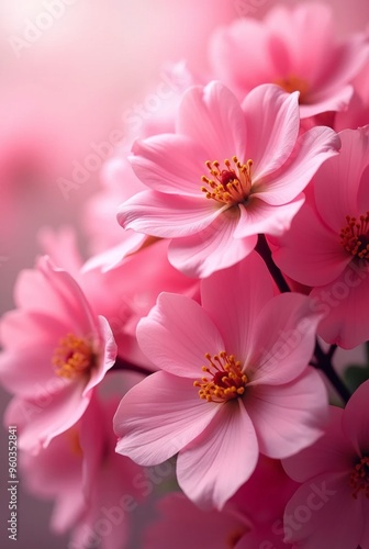 Pinky blossom flowers