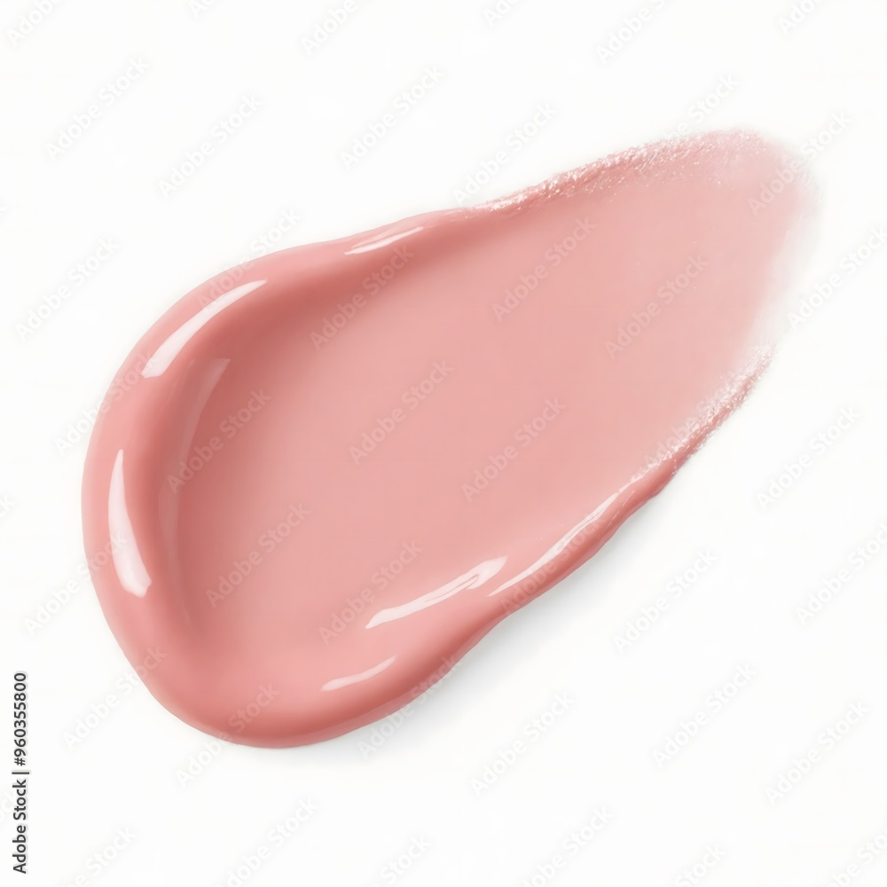 Balm swatch, A smear of cream on a blank background. Balm swatch, A smear of cream on a blank background.