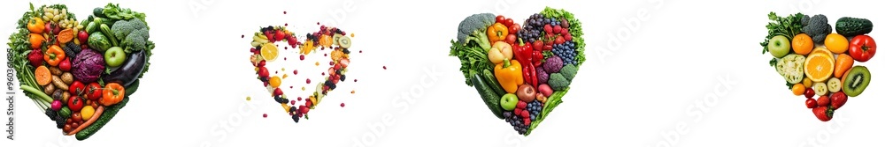 A healthy food concept based on vegetables and fruits. A healthy food concept based on vegetables and fruits.