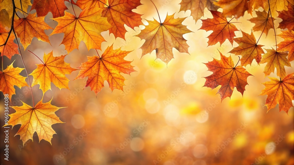 Golden orange brown maple tree leaves in autumn against a flat background, fall, foliage, nature, seasonal, vibrant Golden orange brown maple tree leaves in autumn against a flat background, fall, foliage, nature, seasonal, vibrant