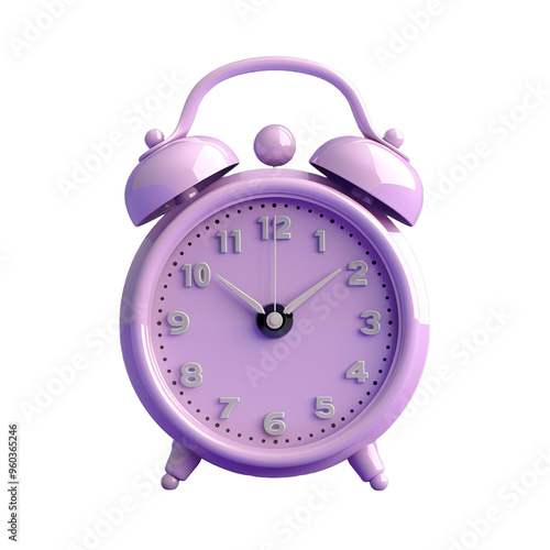 alarm clock on white